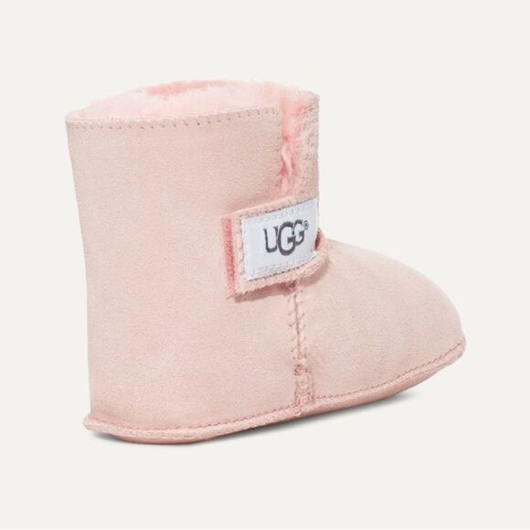 UGG ERIN FOR INFANTS Pink Sheepskin Booties - Picture 1 of 11